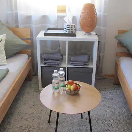 #6 Komfortables Sonniges Gaestezimmer Mit 2 Betten, Gemeinschaftsbad, W-lan Frei, Airport Nah Accommodatie bij particulieren Trunkelsberg